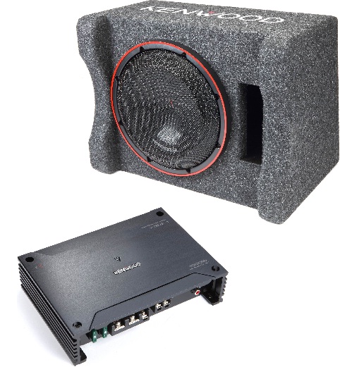Kenwood Single 12" Box with Amplifier Bass Package